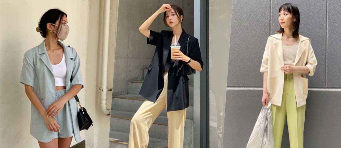 “短袖西装外套”适合夏天!3种搭配